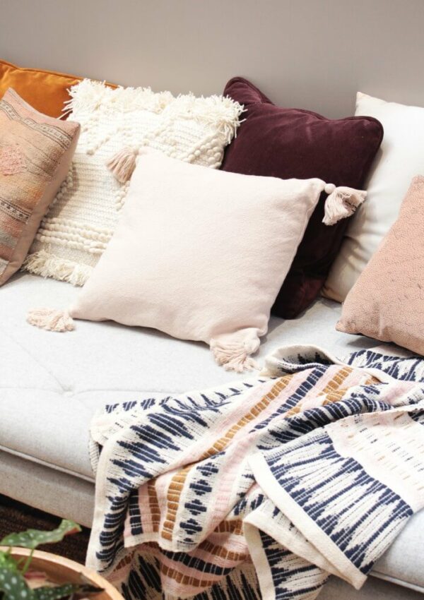home scene with cushions