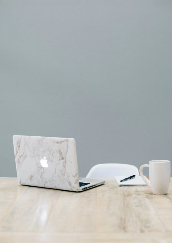 laptop on desk
