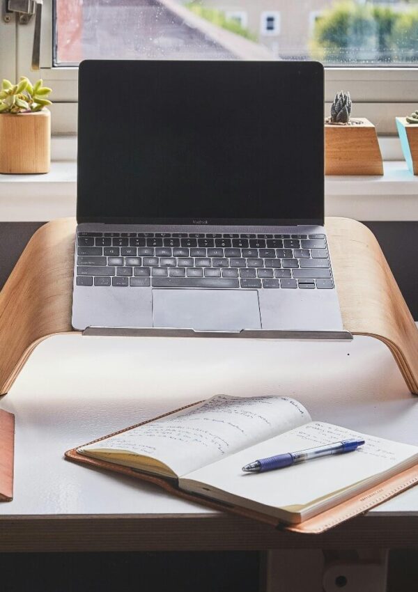 laptop on desk