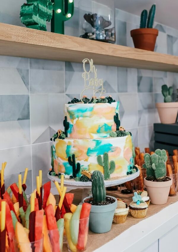 cute baby shower food table idea