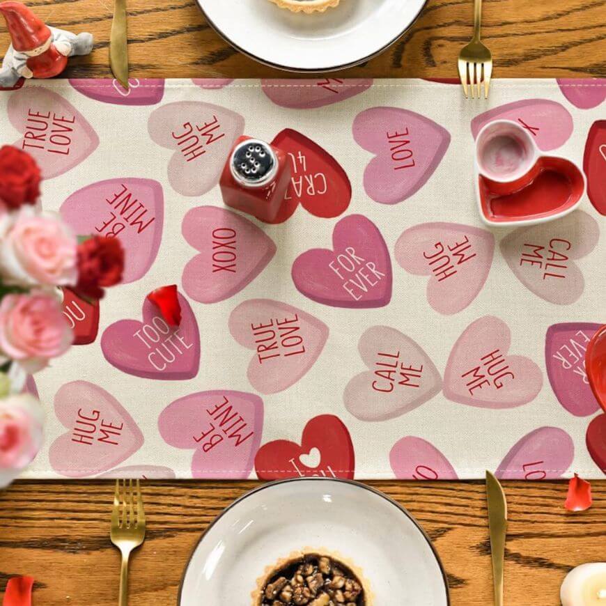 valentines table decor