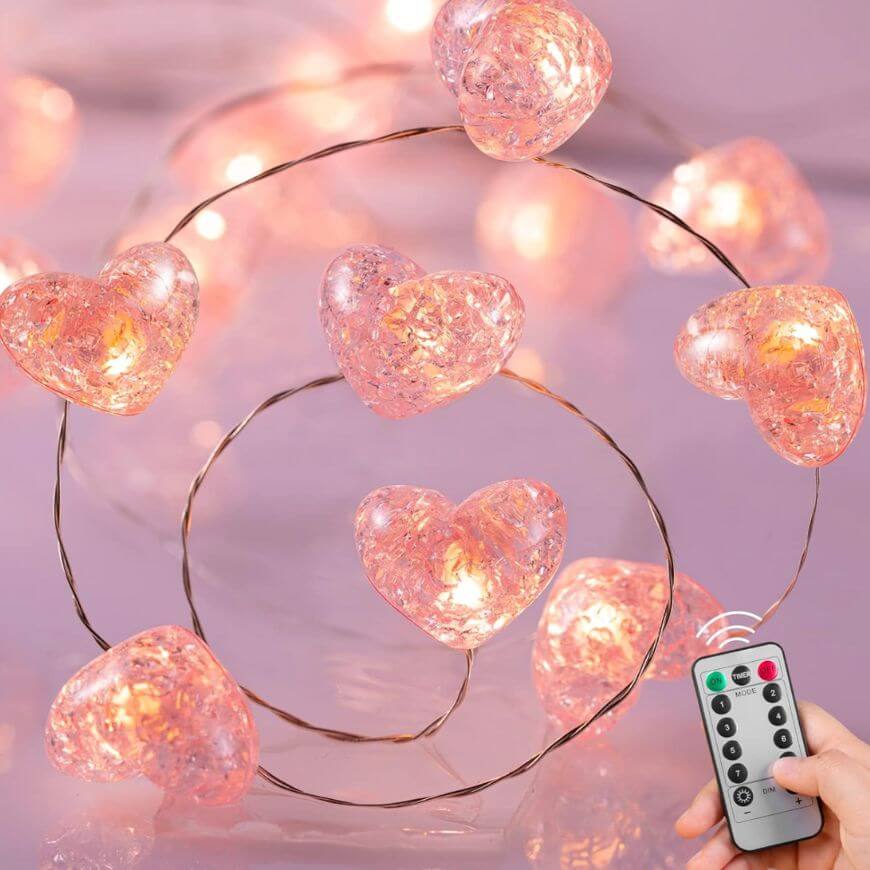 valentines fairy lights